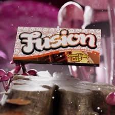 Fusion Bar Peanut Butter Cup – rich milk chocolate filled with creamy peanut butter for a smooth, nutty, and indulgent flavor experience