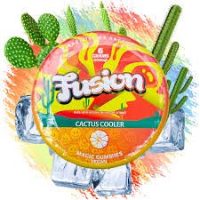 Fusion Cactus Cooler Magic Gummies – refreshing cactus cooler flavor combined with a chewy, vibrant texture for a unique and enjoyable gummy experience.